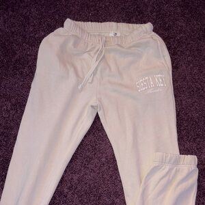 Siesta Key Cream Sweatpants